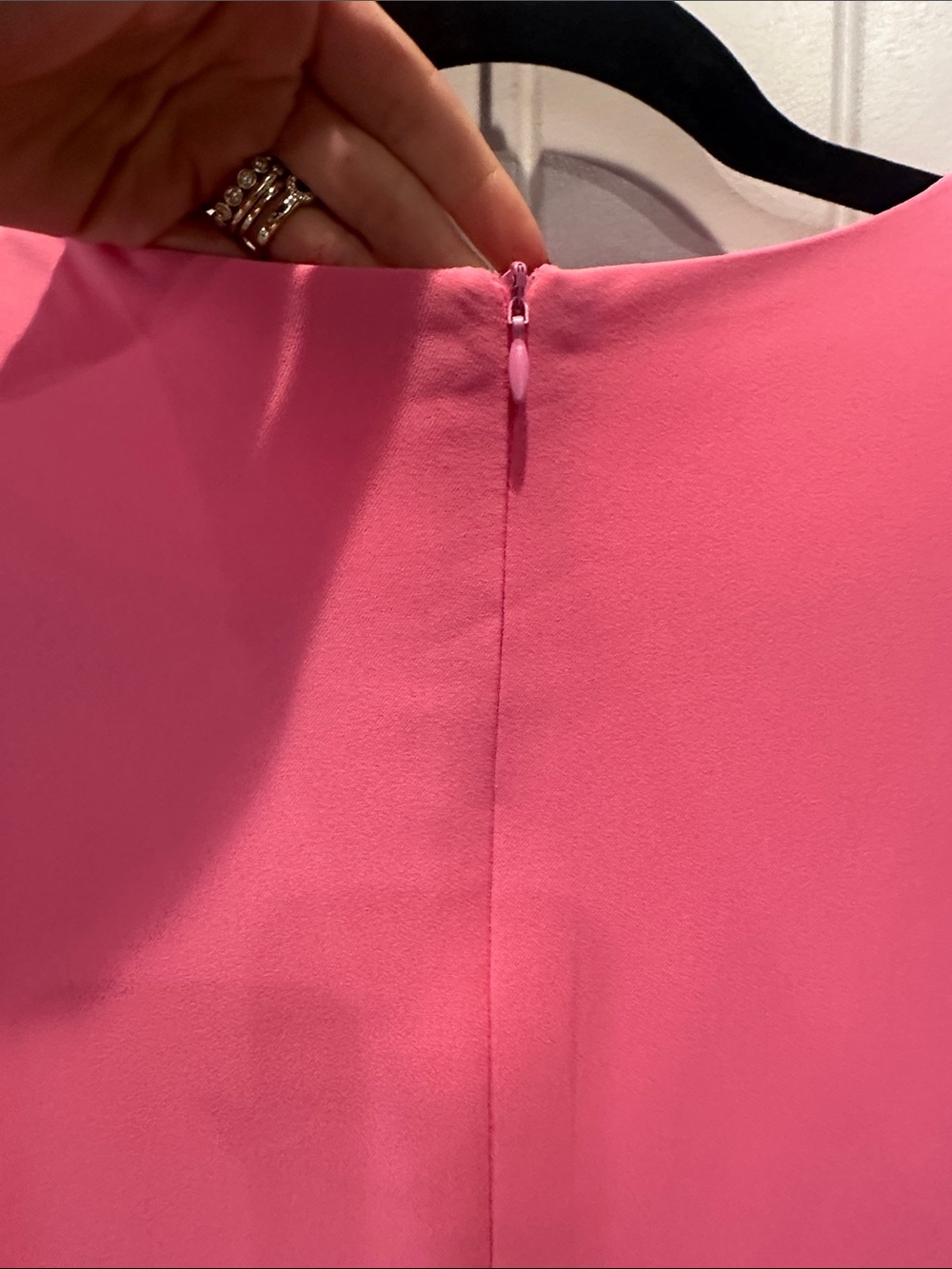 TCEC Pink Sleeveless Mini Dress with Tulle Hem - Picture 5 of 5